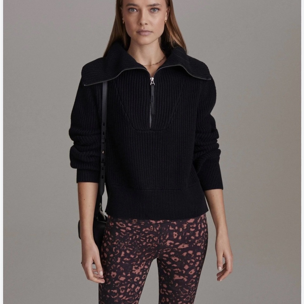 Varley Mentone Black Sweater